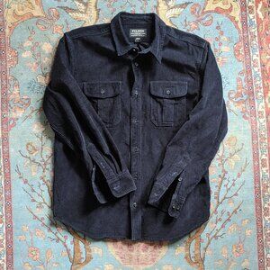 CC Filson navy blue cord corduroy utility field shirt jacket shacket L